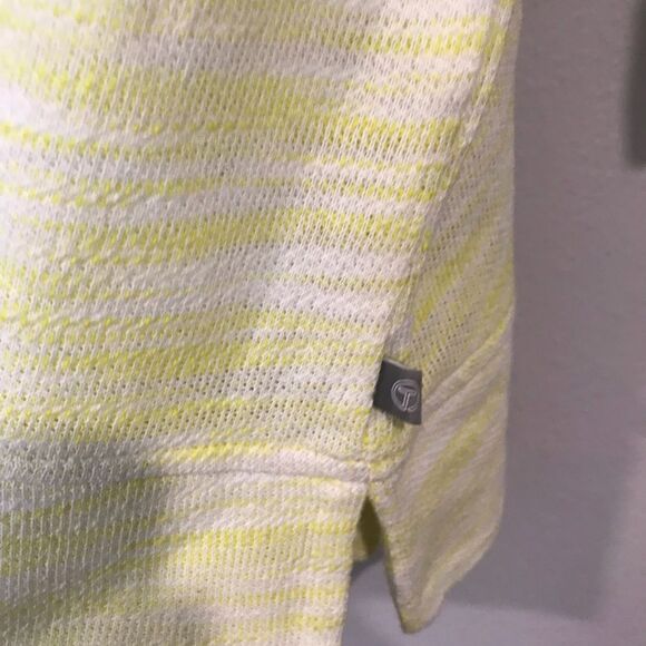 Yellow Boxy 3/4 Sleeve Tunic with Tie Front - Picture 2 of 5